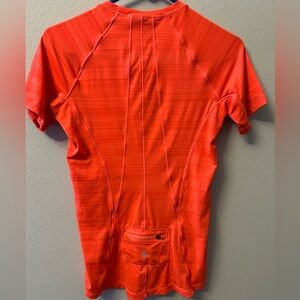 Athleta short sleeve top, orange, size small